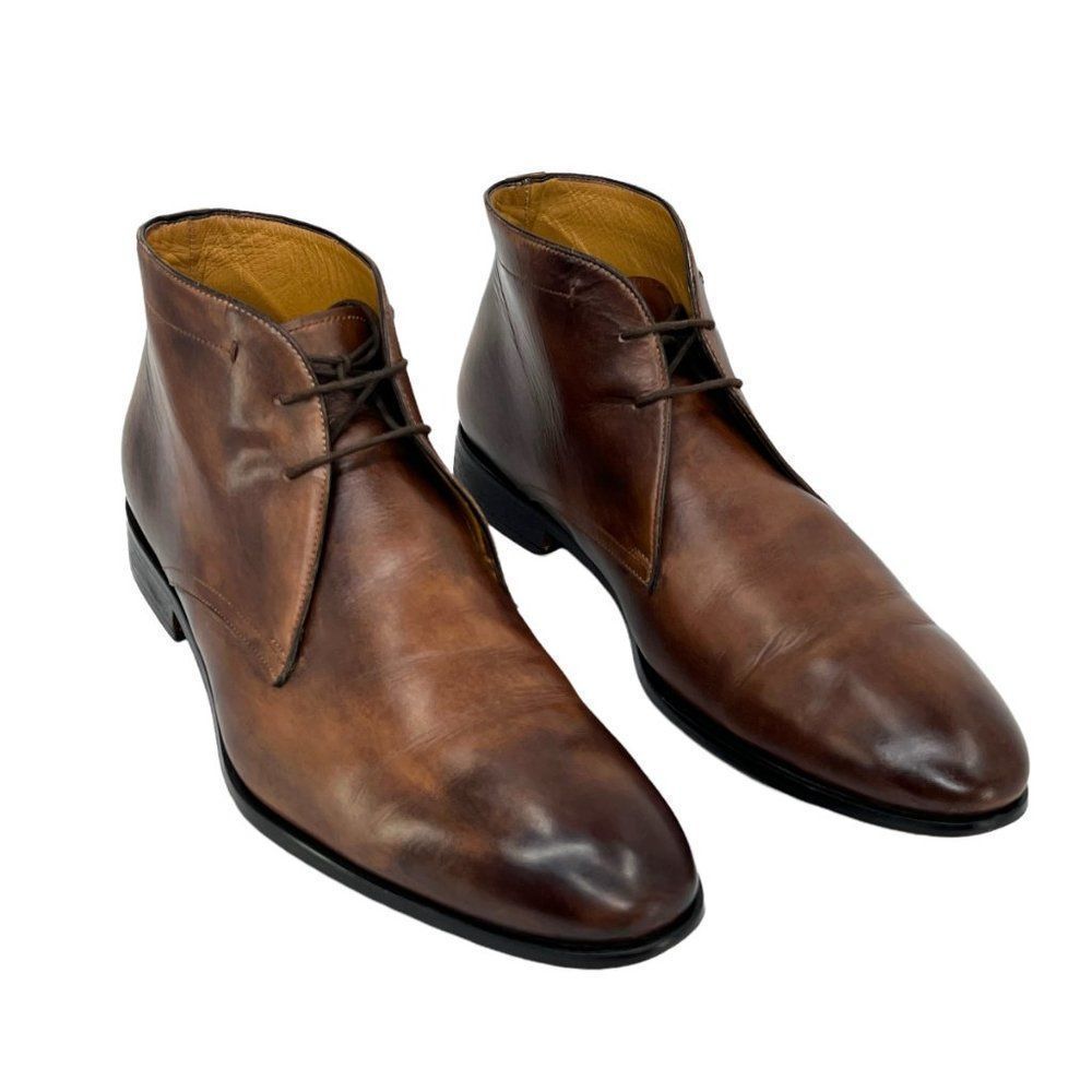 AceMarks Lorenzo Chukka Boot - Brown Antique Italian Leather Size 12